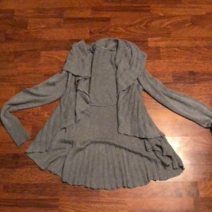 Gray cardigan